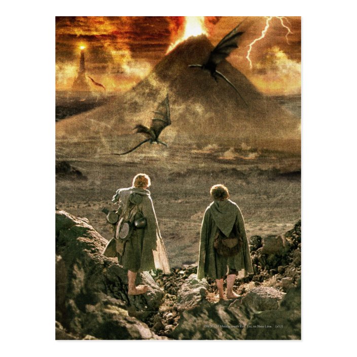 Sam and FRODO™ Approaching Mount Doom Postcard