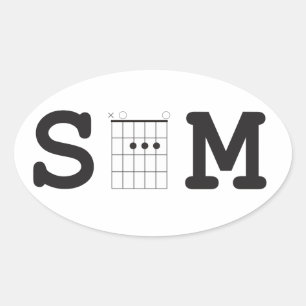 SAM Chord Box Oval Sticker
