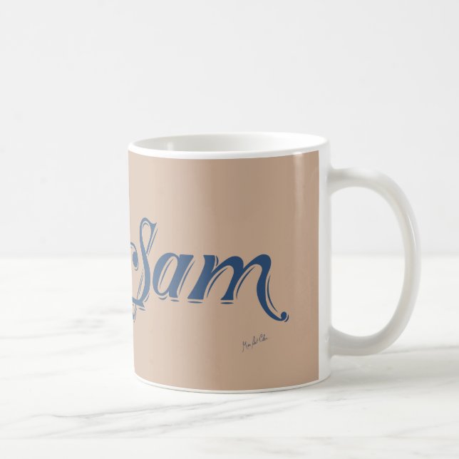 Sam - Custom Name Coffee Mug (Right)