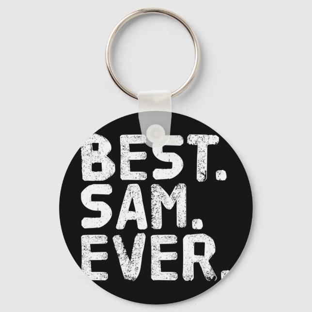 Sam ever funny men father's gift idea performance  keychain (Front)