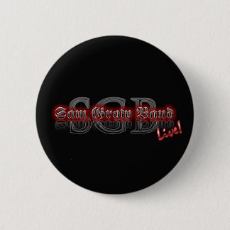 Sam Grow Band Button with Black "SGB" Logo