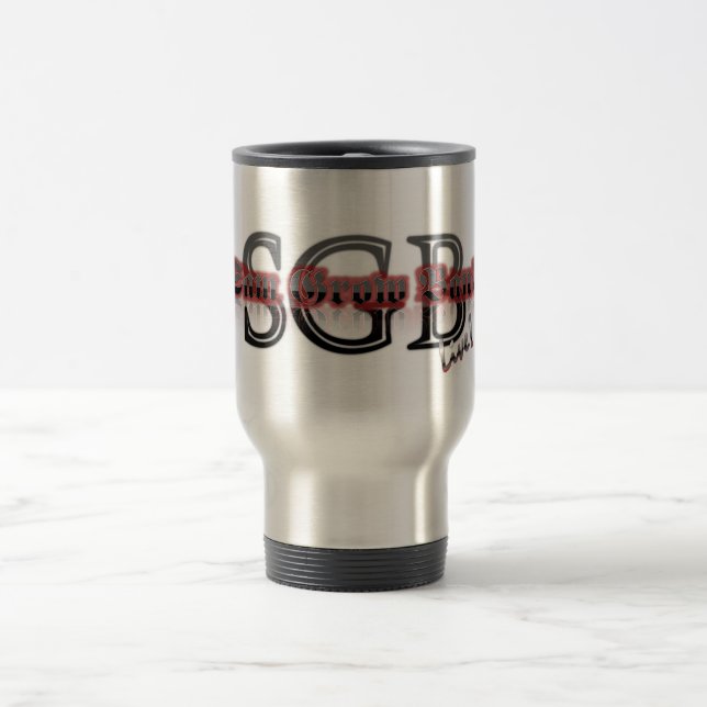 Sam Grow Band Travel Mug-Silver Mug (Center)