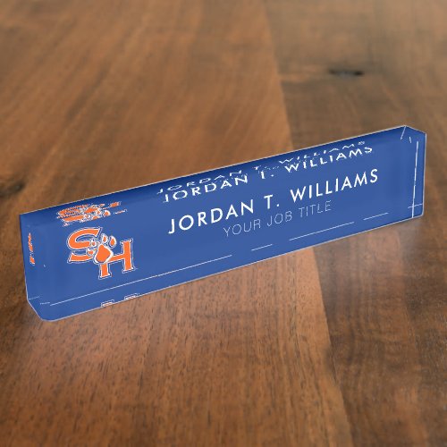 Sam Houston Athletic Mark Desk Name Plate