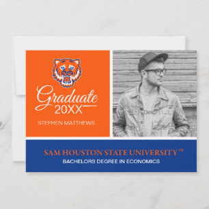 Sam Houston Bearkats Graduation Invitation