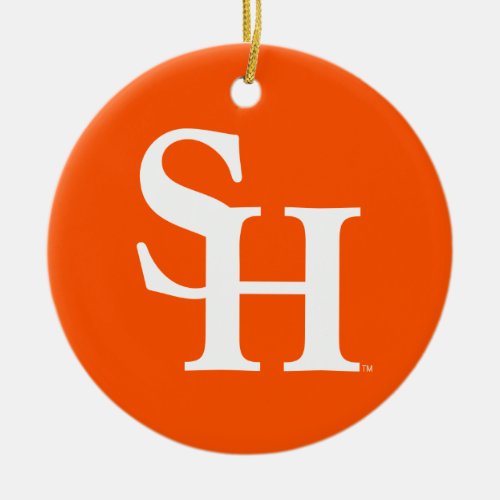 Sam Houston Institutional Mark Ceramic Ornament