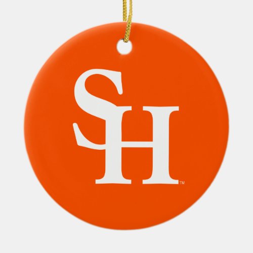 Sam Houston Institutional Mark Ceramic Ornament