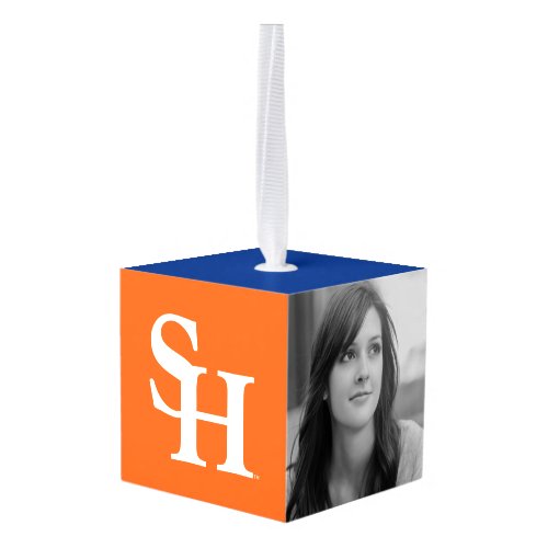 Sam Houston Institutional Mark Cube Ornament