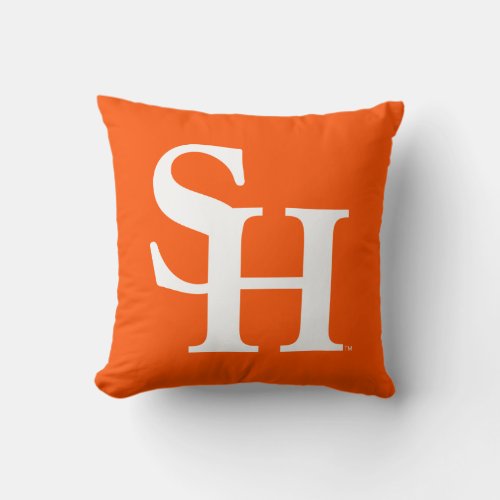 Sam Houston Institutional Mark Throw Pillow