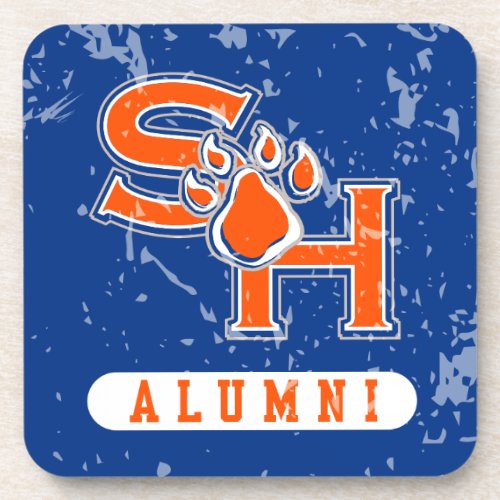 Sam Houston State Alumni Distressed Beverage Coaster