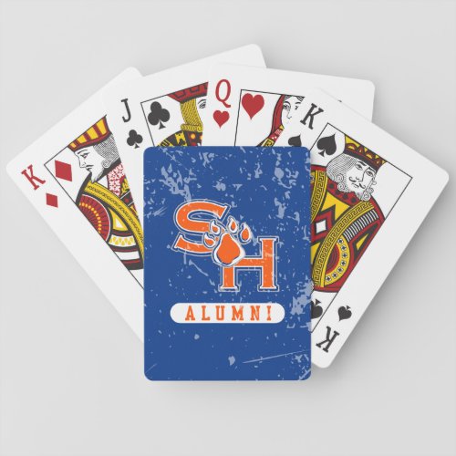 Sam Houston State Alumni Distressed Playing Cards