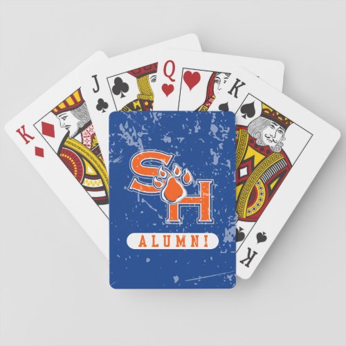 Sam Houston State Alumni Distressed Playing Cards