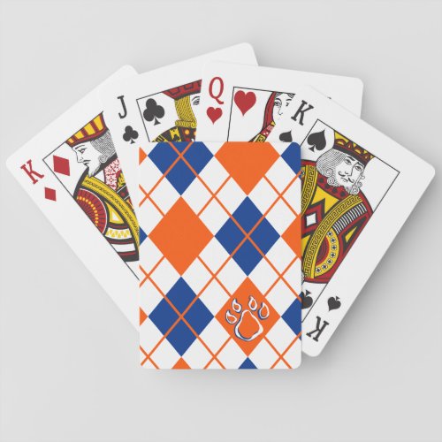 Sam Houston State Argyle Pattern Playing Cards