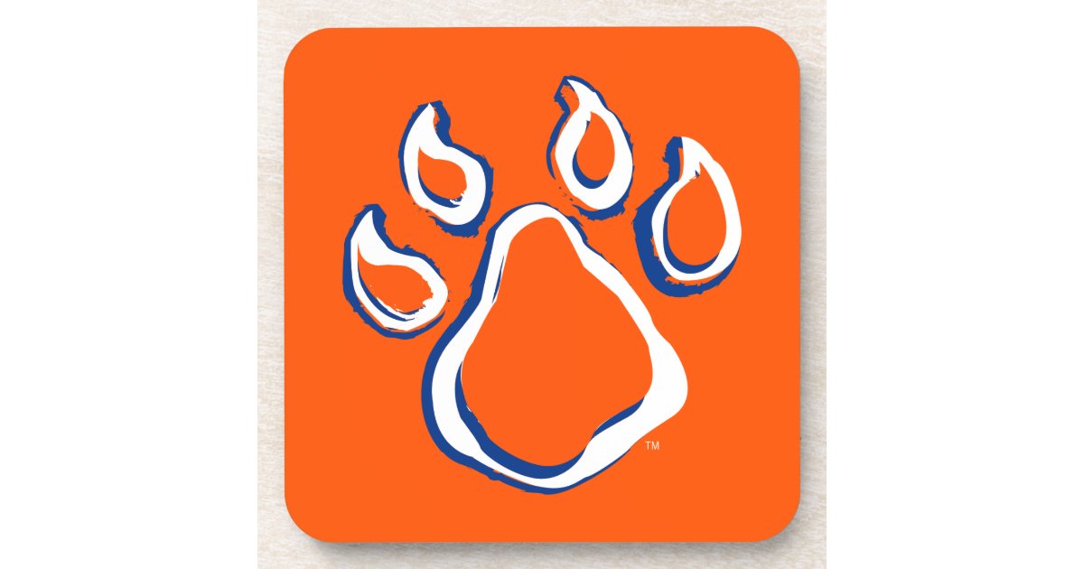 Sam Houston State Bearkat Paw Beverage Coaster Zazzle Com