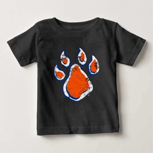 Sam Houston State Bearkat Paw Distressed Baby T_Shirt