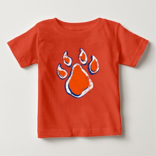 Sam Houston State Bearkat Paw Distressed Baby T_Shirt