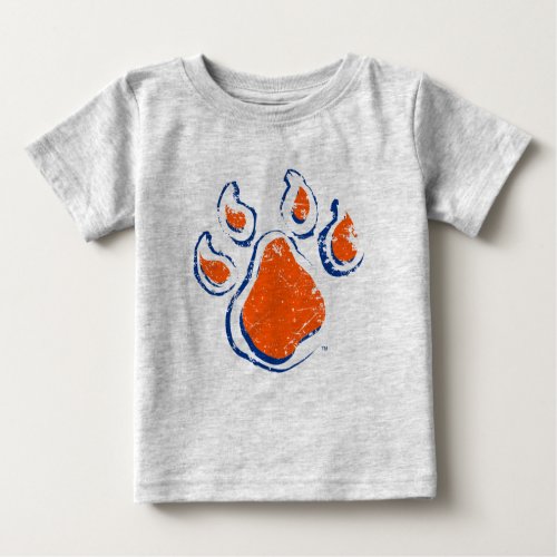 Sam Houston State Bearkat Paw Distressed Baby T_Shirt