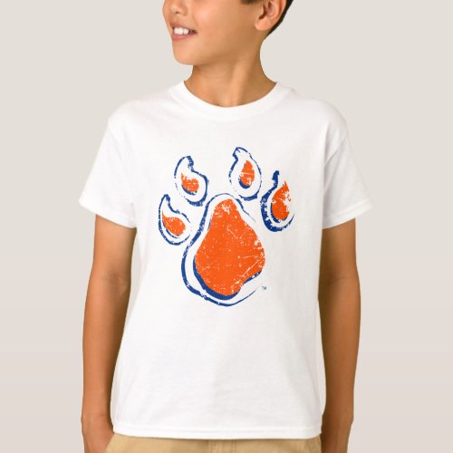 Sam Houston State Bearkat Paw Distressed T_Shirt