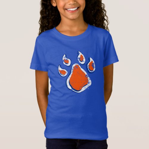 Sam Houston State Bearkat Paw Distressed T_Shirt