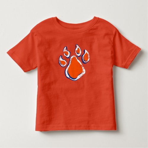 Sam Houston State Bearkat Paw Distressed Toddler T_shirt