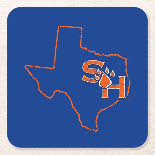 Sam Houston State State Love Square Paper Coaster