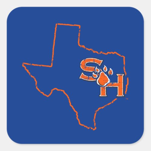 Sam Houston State State Love Square Sticker