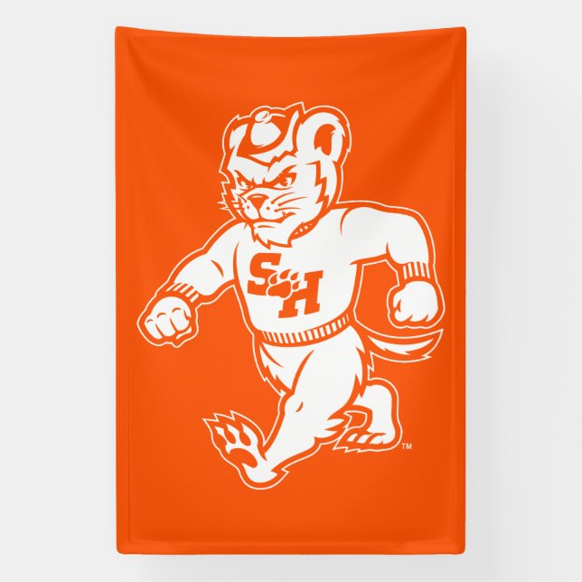 Sam Houston State University Bearkat Banner (Vertical)