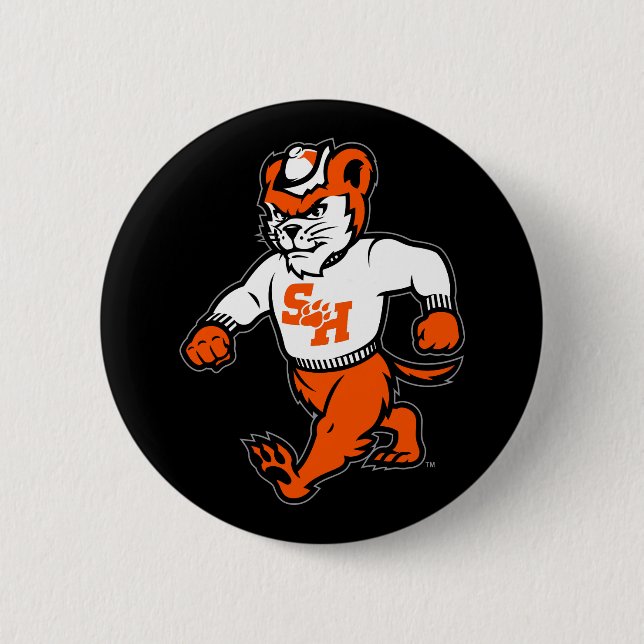 Sam Houston State University Bearkat Button (Front)