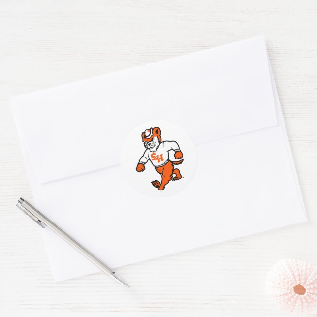 Sam Houston State University Bearkat Classic Round Sticker (Envelope)