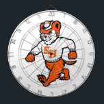 Sam Houston State University Bearkat Dart Board<br><div class="desc">This dynamic design proudly showcases the full-body mascot of Sam Houston State University. The stylized Bearkat is depicted in a powerful, running stance with a determined expression, embodying the team's strength and competitive spirit. It is outfitted in a sweater adorned with the iconic "SH" logo and a paw print, a...</div>
