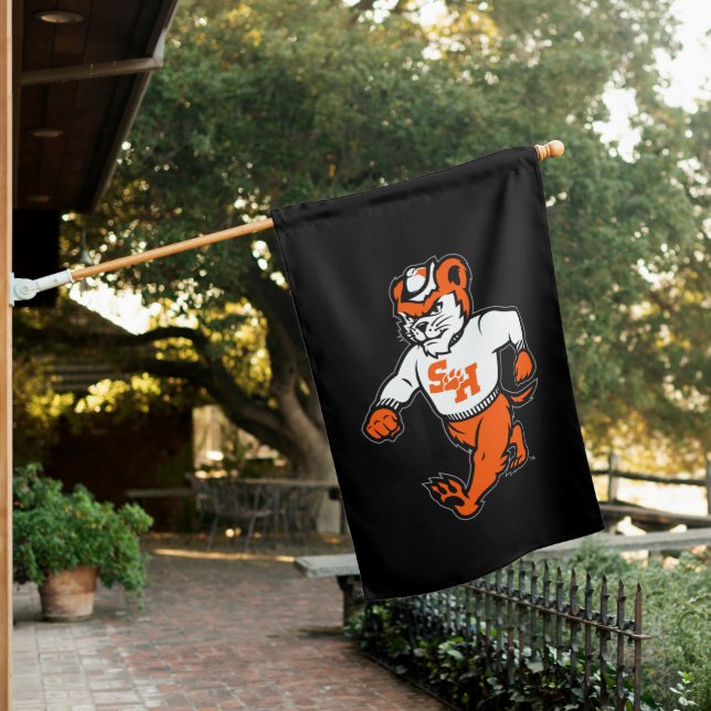 Sam Houston State University Bearkat House Flag (In SItu)