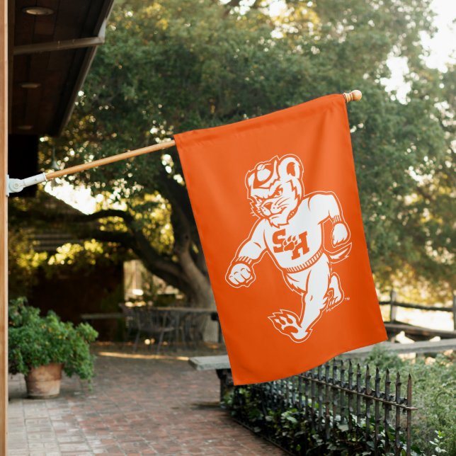 Sam Houston State University Bearkat House Flag (In SItu)