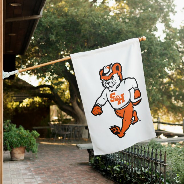Sam Houston State University Bearkat House Flag (In SItu)