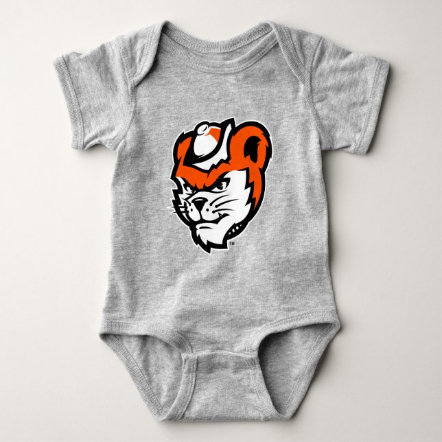 Sam Houston State University Bearkat Mascot Baby Bodysuit (Front)