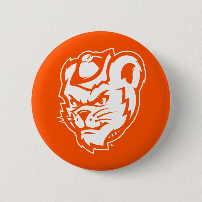 Sam Houston State University Bearkat Mascot Button (Front)