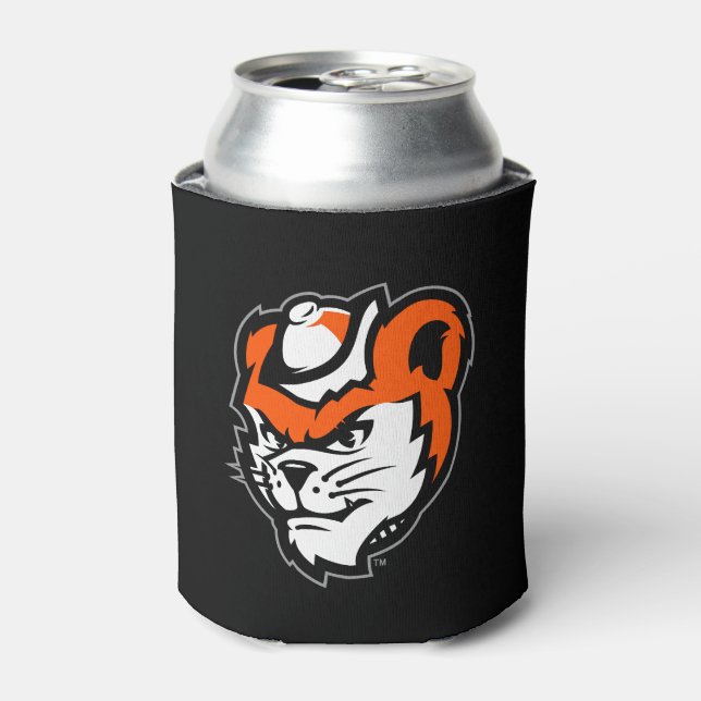 Sam Houston State University Bearkat Mascot Can Cooler (Can Front)