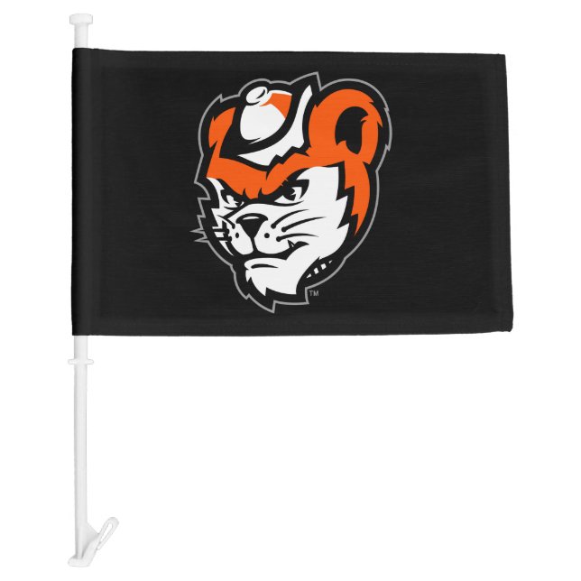 Sam Houston State University Bearkat Mascot Car Flag (Front)