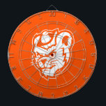 Sam Houston State University Bearkat Mascot Dart Board<br><div class="desc">This dynamic design proudly showcases the official Bearkat mascot logo of Sam Houston State University. The stylized mascot head is presented with a fierce and determined expression, embodying the team's strength and competitive spirit. Its prominent features and bold lines create a powerful visual identity. This impactful and recognizable design is...</div>