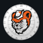 Sam Houston State University Bearkat Mascot Dart Board<br><div class="desc">This dynamic design proudly showcases the official Bearkat mascot logo of Sam Houston State University. The stylized mascot head is presented with a fierce and determined expression, embodying the team's strength and competitive spirit. Its prominent features and bold lines create a powerful visual identity. This impactful and recognizable design is...</div>