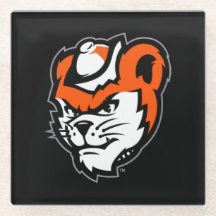 Sam Houston State University Bearkat Mascot Glass Coaster