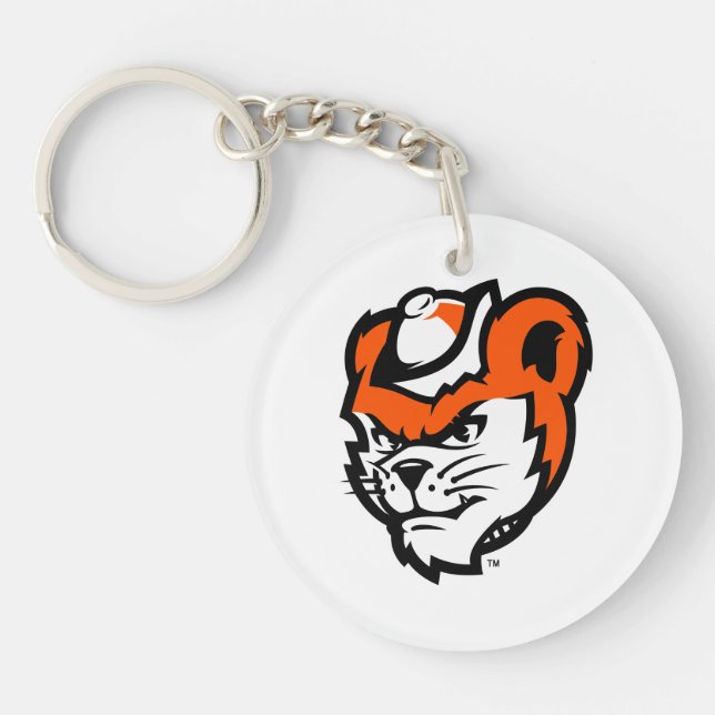 Sam Houston State University Bearkat Mascot Keychain (Front)