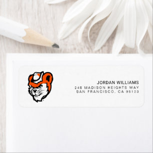 Sam Houston State University Bearkat Mascot Label