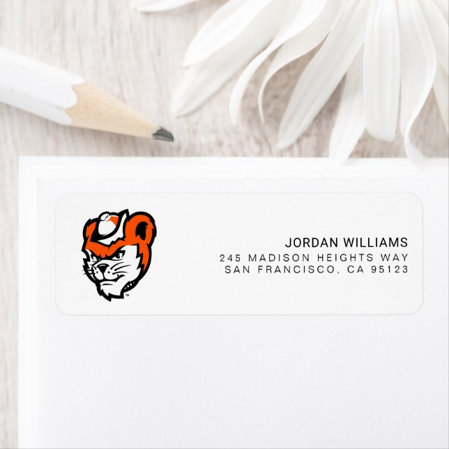 Sam Houston State University Bearkat Mascot Label (Insitu)