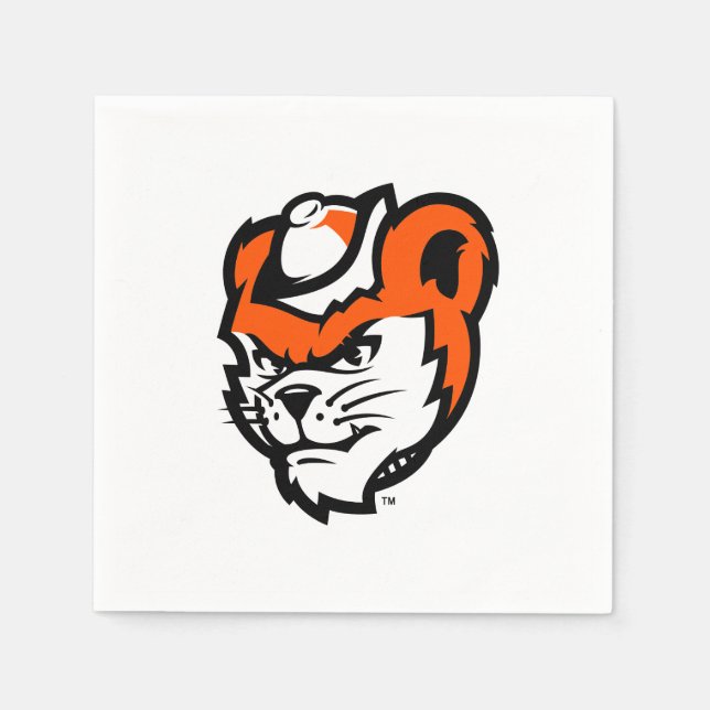 Sam Houston State University Bearkat Mascot Napkins (Front)