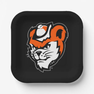 Sam Houston State University Bearkat Mascot Paper Plates