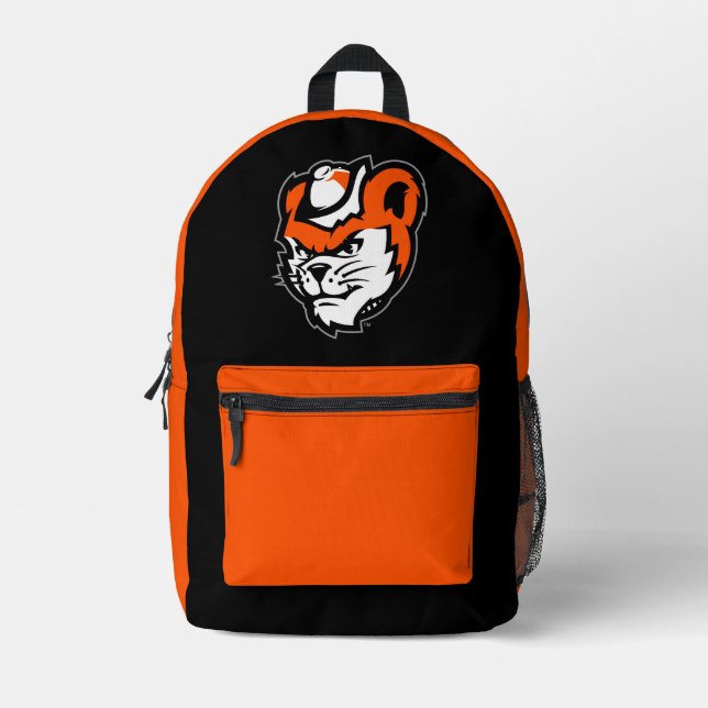 Sam Houston State University Bearkat Mascot Printed Backpack (Front)