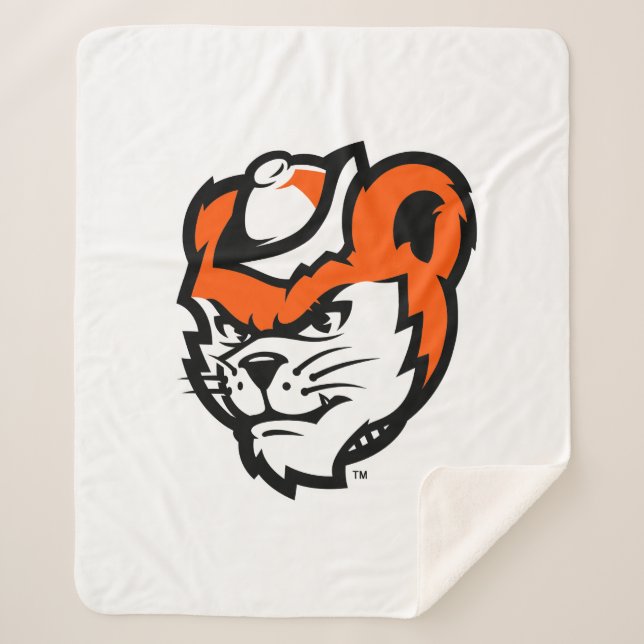 Sam Houston State University Bearkat Mascot Sherpa Blanket (Front)