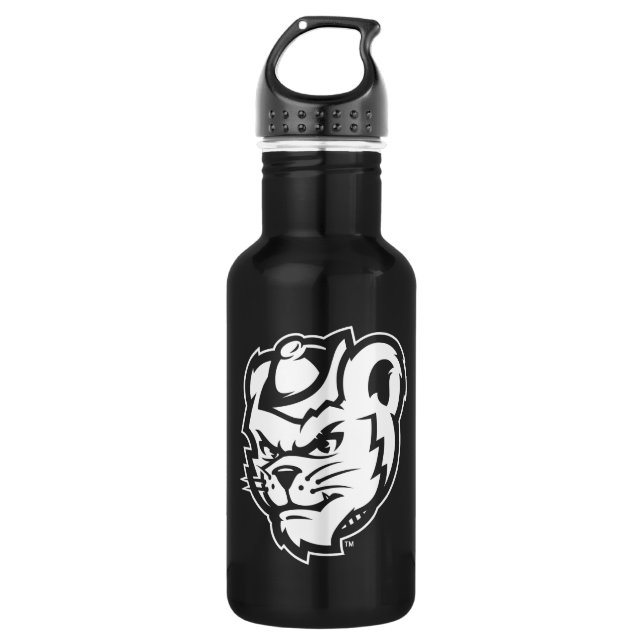 Sam Houston State University Bearkat Mascot Stainless Steel Water Bottle (Front)
