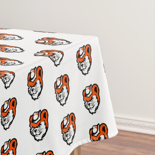 Sam Houston State University Bearkat Mascot Tablecloth (In Situ)