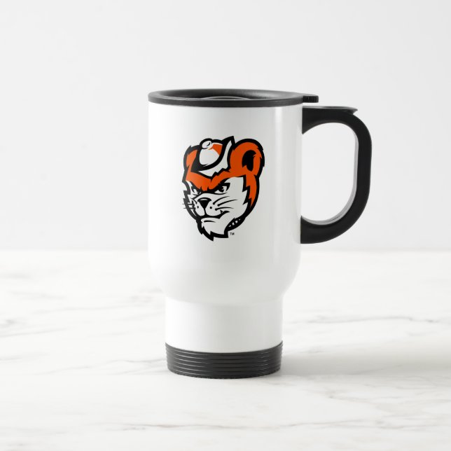 Sam Houston State University Bearkat Mascot Travel Mug (Right)