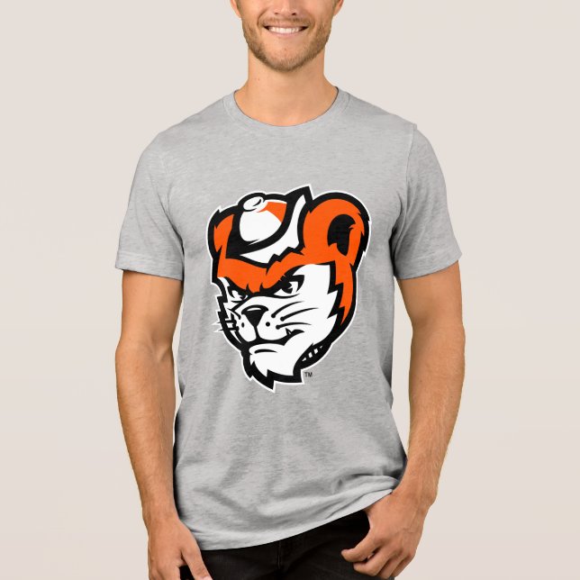 Sam Houston State University Bearkat Mascot Tri-Blend Shirt (Front)
